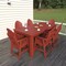 Highwood Usa Hamilton 7pc Rectangular Counter Height Outdoor Patio Furniture Dining Set 84 x 42 AD-ST7HM2CO5BA-RED - alternate 3